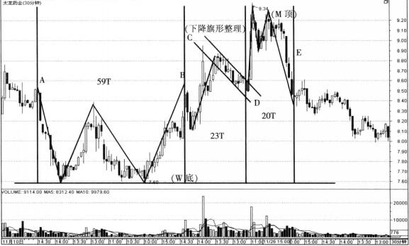 太龍藥業(yè)（600222）2010年11月10日至2010年12月9日的30分鐘走勢(shì)圖