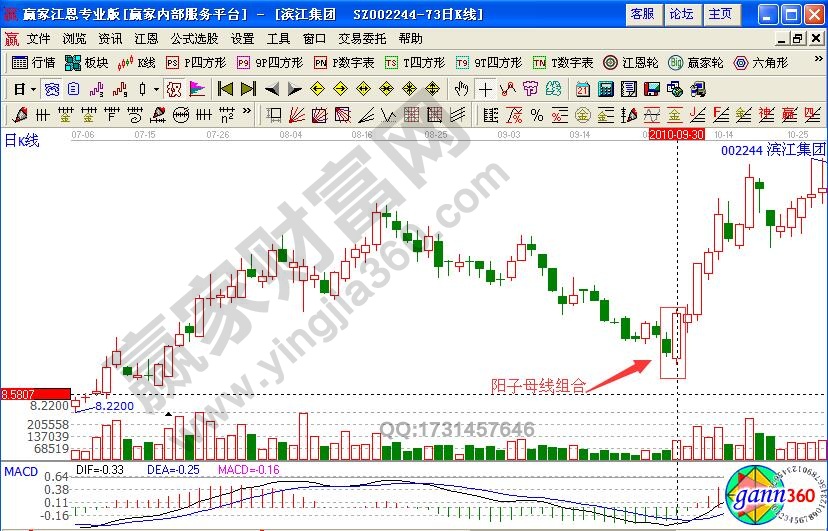 濱江集團陽子母線怎樣研判起漲信號